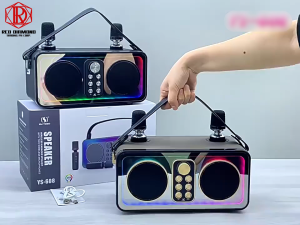 RD-608 Portable Bluetooth speaker with mic fit for outdoor Family party  with 3D stereo and colorful LED dance lights YS226