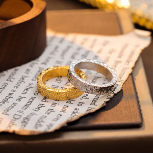 Nhẫn Bạc 999 Màu Vàng Mạ Vàng Nhẫn Đính Hôn Đôi Dành Cho Nam Và Nữ Nhẫn Miệng Đóng Gói Cảm Giác Cao Cấp Nhẫn Tròn Trơn Thời Trang