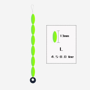 60Pcs 10packs Oval Space Bean Fishing Line Fishing Float 6 In 1 String Type Sinker Stops Float Stopper Tackle Accessories