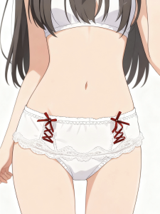 Đồ Lót Hành Tây 4881 Quần Lót Đan Chéo Buộc Dây Đáng Yêu Kiểu Nhật Thoáng Khí Cho Thiếu Nữ Thứ Hai Cho Người Mập Mẫu Mùa Xuân Thoải Mái Trắng