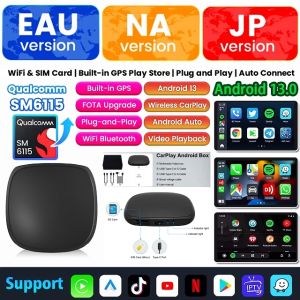 ANYFAR | ANYFAR CarPlay Ai Box 8+128G Android 13 Wireless Carplay Adapter/Android Auto QCM6115 8-Cores CPU 4G LTE for VW Audi Kia Fiat
