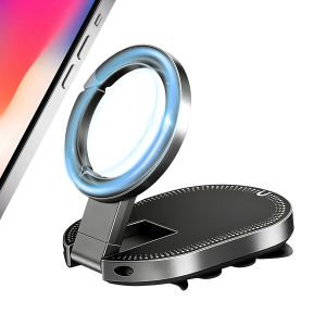 Magnetic Foldable Phone Stand 360° Rotatable Suction Cup Bracket Suction Cup BasePhone Desktop Stand Phone RingHolder