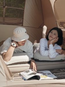 Bantal Angin Tiup Traveling Naturehike CNK2300DZ024 Bantal Lipat Camping Portable Bantal Kecil Tidur Outdoor Travel Ultralight