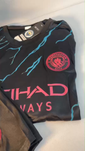 Man City เสื้อแข่งพรีเมียร์ลีกอังกฤษ 24/25 คุณภาพสูง ดีไซน์สำหรับแฟนบอล พร้อมส่งจากไทย เสื้อฟุตบอล แมนฯซิตี้ เหย้า สำหรับแฟนบอล