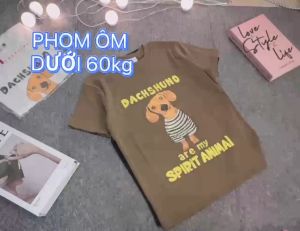 [ PHOM ÔM < 60kg ] Áo thun nữ PHOM ÔM Cổ Tròn phối hình ( CT Are My )