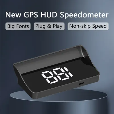 RYSJM | AD W1 HUD Car Head Up Display Speedometer Km/h USB Windshield Projector GPS System For All Cars Speedometer Car Electronics