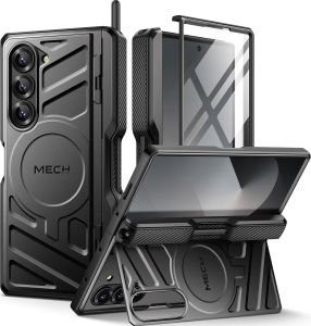 Support Military protection case Samsung Galaxy Z Fold 6/5 5g TONGATE Outdoor S Pen Holder Stand Built in Screen Protector Privacy Screen Protector Belt Clip TPU+PC shockproof rugged casing for Samsung