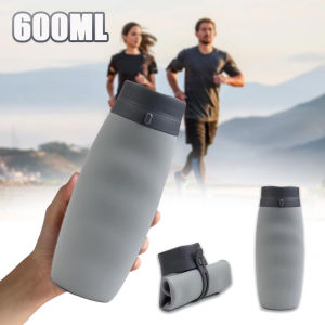 1/2/4/8PCS Multifunctional 600ml Outdoor Travel Portable Sports Water Bottle Silicone Creative Folding Cup Portable Folding Cup