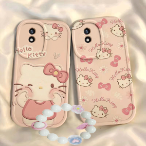 Kitty Cat Silicone Phone Case Full Cover Protection for Vivo Y11 5G Cute Cartoon Soft Shell Transparent KT Cat Design
