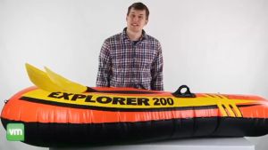 🇲🇾 INTEX 58329 /58331 / 58332 Inflatable Swimming Fishing Boat 1/2/3 Person Kayak 橡皮船 Canoeing + Paddles + Pump + Kayak