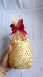 Keranjang Bambu ikat krongso FREE PITA / keranjang souvenir ultah pernikahan wedding