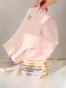 MiiOW | Quần lót tam giác cotton nguyên chất kháng khuẩn 7A dành cho nữ cạp vừa thoáng khí không bó sát quần lót cotton nguyên chất