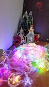 Lampu Natal LED Snowflake 10Meter 100lampu - Dekorasi Christmas LMP110