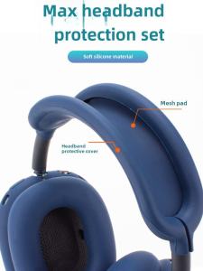 Universal Full Cover Silicone Headband Protective Case for Apple Airpods Max 1/2 Generation over Ear Bluetooth Headset Cover