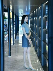 Slimming Short Skirt Commute OL High Waist Half-length Bodycon Suit Womens Fashion Summer New Arrival Casual Deep Grey