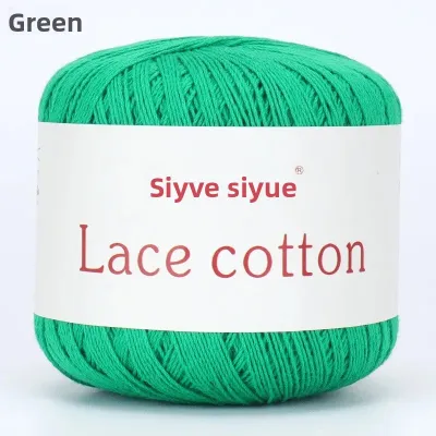 Pure Cotton Lace Yarn High Twist DIY Hand Knitting Summer Lace Cotton Thread Jewelry Making Line Rope from China Mainland