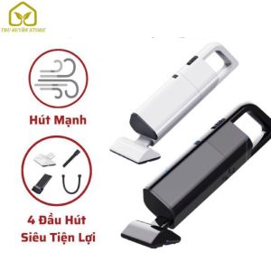 Máy Hút Bụi Cầm Tay Không Dây AIKESI. 4 Đầu Hút Thông Minh- Hút Bụi Ô Tô Nệm Chăn Gối Lông Thú