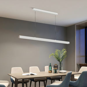 [ลดแสงระยะไกล] โคมไฟโคมไฟแขวน LED LANTU สำหรับห้องโคมไฟแขวนบาร์โคมไฟเพดานโคมระย้า80 100ซม. โคมไฟห้องครัวดีไซน์ทันสมัย