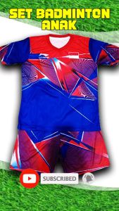Baju Badminton Anak Full Printing Terbaru SC01