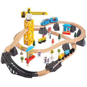 Wooden Track Train Set Toy
