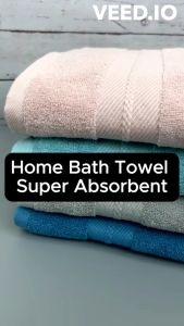 Thick Bath Towel Size 70x140cm Good Absorbent 340g Soft Cotton Tuala Mandi Tebal Serap Air Cepat Saiz Besar #T8742