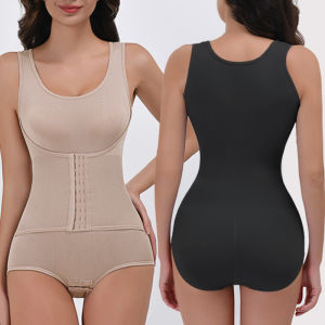 Bodysuit Shapewear Double Breasted Tummy Control Body Shaper Postpartum Slimming Woman Waist Trainer Flat Belly  Comfort Corset