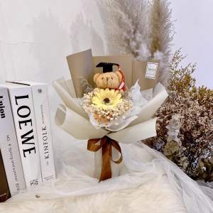 🔥🐻【READY STOCK MALAYSIA】🔥🌹graduation soap flower Bouquet /毕业🎓香皂花束🌹🔥