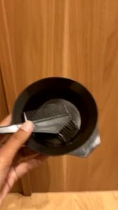 Sisir Semir Hitam Atau Mangkok Semir Kualitas Bagus - Alat Salon Rambut