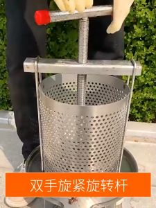 Alat peras madu lebah model pres perlengkapan peternakan peliharaan bahan stainless steel
