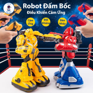 Đồ Chơi Robot Đấm Bốc Điều Khiển Từ Xa Transformers Optimus Vs Bumblebee Có Đèn Và Nhạc Điều Khiển Cảm Ứng Lực