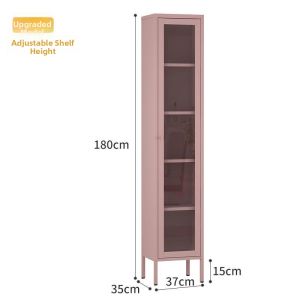MOLORE | Dustproof Iron Narrow Display Cabinet for Kids