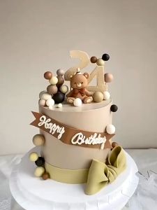 Rubber Bear Foam Balls Cake Topper For Birthday Party Decorations