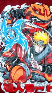 CLOWOR Uzumaki Naruto Sage Mode Anime Naruto Boruto Kaos T-Shirt