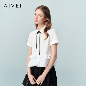 AIVEI | Summer Cute and Sweet Doll Collar Ruffled Shirt