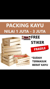 EXTRA PACKING KAYU PALET BELANJA BARANG REIKOUTEN STORE UNTUK LAMPU BERBAHAN KACA / MUDAH PENYOK