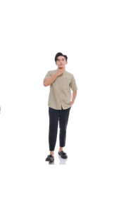 KEMEJA KOKO PRIA LENGAN PENDEK BAHAN KATUN PREMIUM