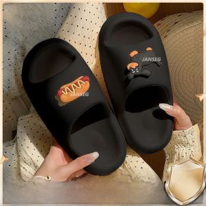 EVA Slippers Couple Matching Indoor Outdoor Anti-Slip Thick Bottom Comfortable Feeling Lucky Fish Design Casual Style Home Shoes