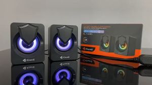 SPEAKER KOMPUTER PC / LAPTOP / NOTEBOOK KISONLI L1030 HITAM 2.0 CHANNEL BASS RGB