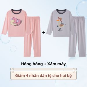 LB.BEAR | Đồ Ngủ Bé Gái Màu Hồng Chất Liệu Modal Nhẹ