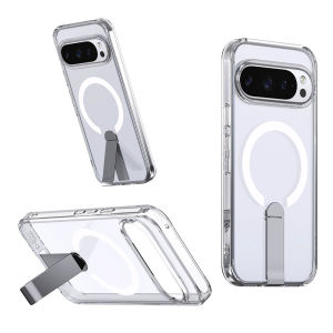Metal Kickstand Magnetic Case for Magsafe Google Pixel 9 A 10 Pro XL 10Pro 9Pro 10A 9A Pixel10 Pixel9 Mac Safe Cover Accessories