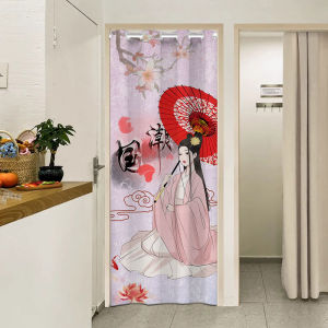 Traditional Chinese Fashion Store Dressing Room Door Curtain Privacy Partition Curtain for Photography Change Room Divider