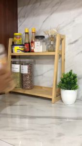 Toples Bumbu Dapur 1300ml Tutup Natural Free Sticker