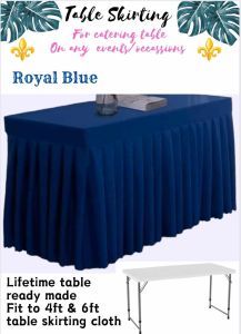 Table Skirting Ready Made Skirt for Caterring( Us Katrina )4ft/6ft