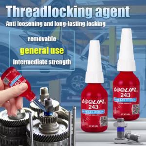 LOOLIFL | 50ml Threadlocker Screw Glue high strength 271 243 Quickly Cured Thread Locking Agent Anaerobic Adhesive Corrosion-Resistant