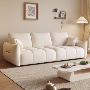 Cream Style High-end Velvet Sofa