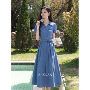 Đầm Dáng Pháp V-Cổ Gọn Eo Mùa Hè