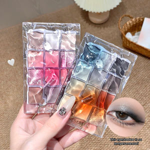 Water Ripple Color Eyeshadow Palette – 12 Shades for Korean Style Makeup Daily Matte & Shimmer Highly Pigmented
