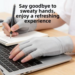 Sweat-Absorbing Anti-Perspirant Fingerless Writing Glove