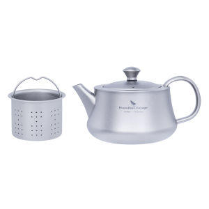 Boundless Voyage Titanium Kettle 300ml Portable Teapot Reusable Travel Camping Coffee Tea Kettle