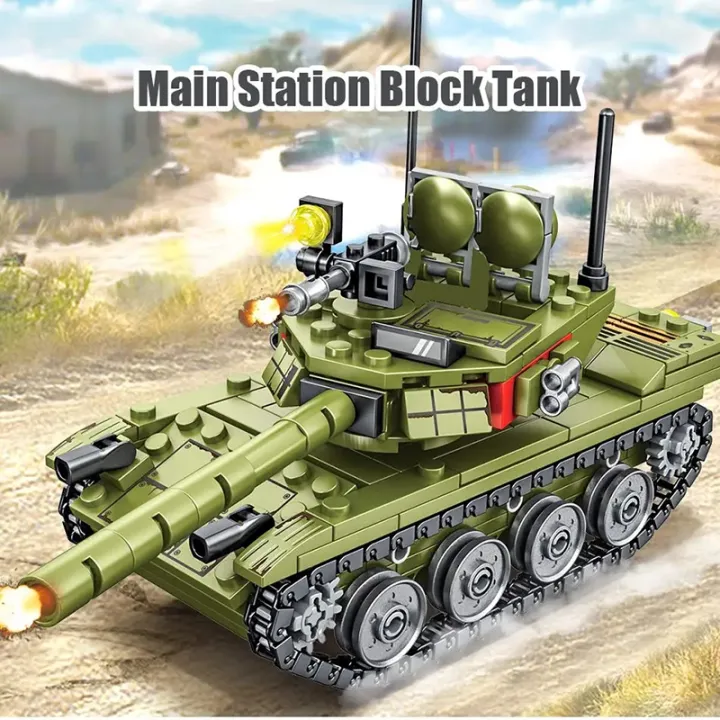 85 Main Battle Tank &VT-4 Ironblood Heavy Military Tank Building blocks ...